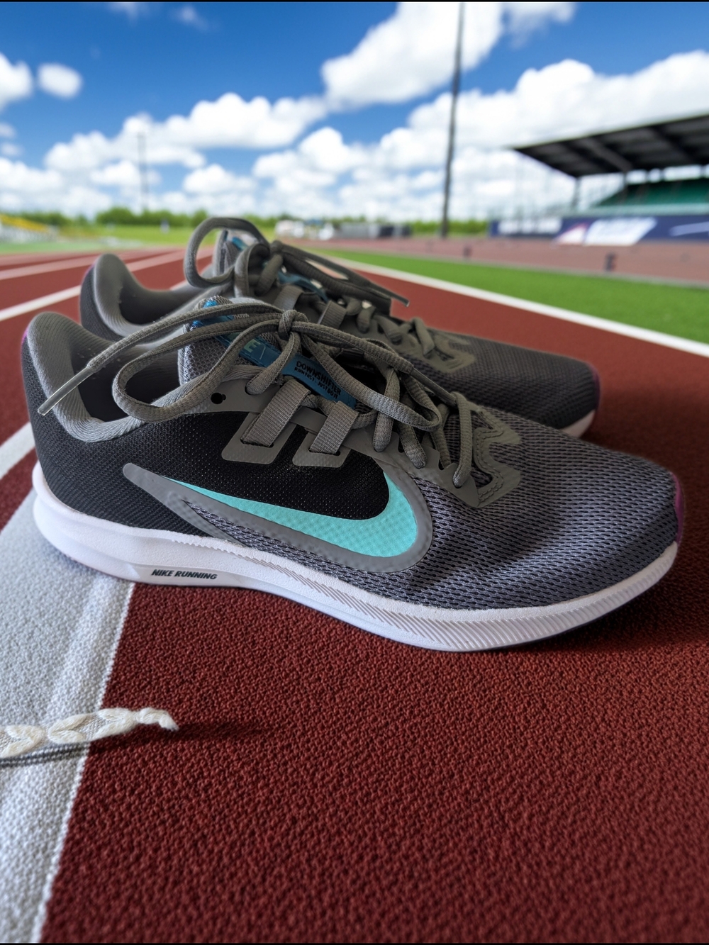 Nike Downshifter 9 "Cool Grey/Light Aqua" Women's Running Sneaker 6.5 CN2155-001